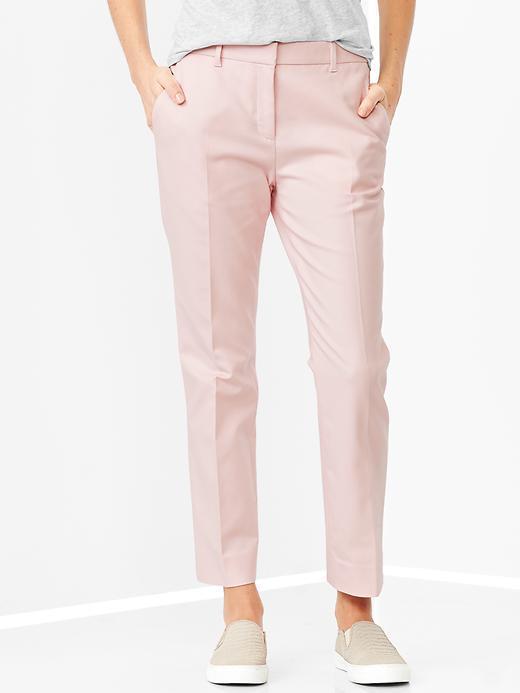 Gap Tailored Crop Pants - Icy Pink