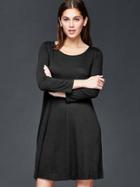 Gap Women Three Quarter Sleeve Dress - True Black