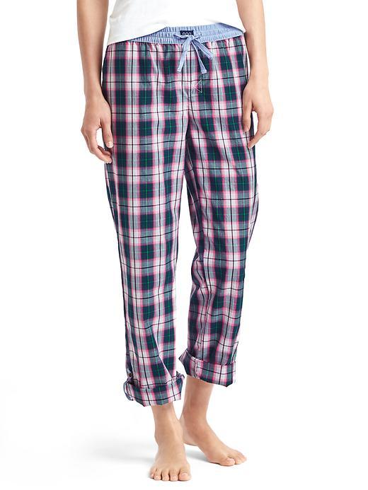 Gap Women Print Sleep Pants - Dream Plaid Green