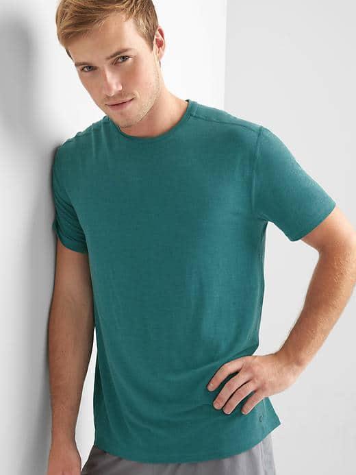 Gap Gapfit Breathe Crewneck T Shirt - Teal