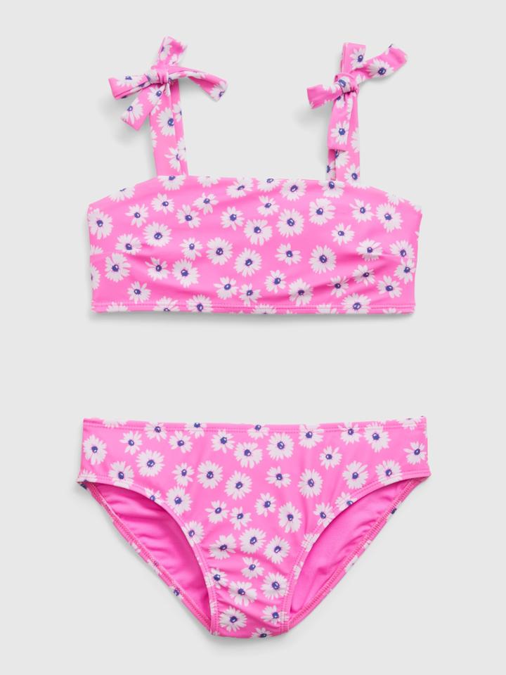 Kids Recycled Tie-strap Swim Two-piece