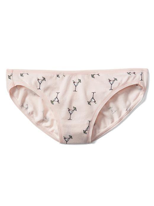 Gap Women Stretch Cotton Low Rise Bikini - Martini Cocktail Pink