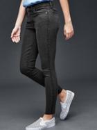 Gap Women Stretch 1969 True Skinny Ankle Jeans - Washed Black