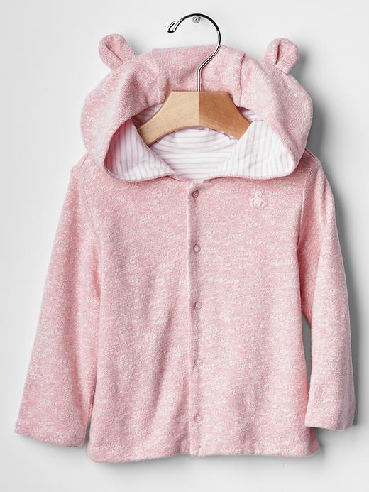 Gap Favorite Reversible Bear Hoodie - Impatient Pink