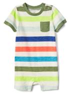 Gap Print Pocket Shorty One Piece - Multi Stripe