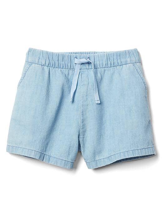 Gap 1969 Chambray Flippy Short - Denim