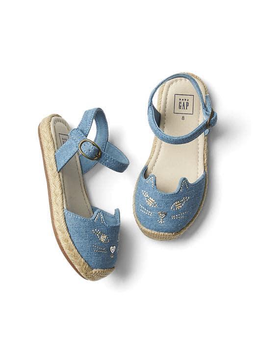 Gap Cat Espadrille Sandals - Denim