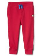 Gap Side Stripe Terry Pants - Pure Red