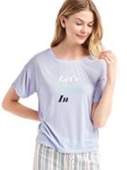 Gap Women Graphic Sleep Tee - Sunrise Blue