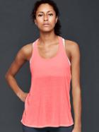 Gap Women Gapfit Breathe Air Twist Back Tank - Neon Blazing Pink