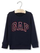 Gap Sherpa Logo Sweatshirt - True Indigo