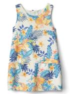 Gap Tropic Florals Chambray Jumper - Flower Print