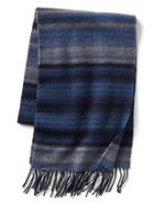 Gap Men Ombre Stripe Wool Scarf - Mascot Blue