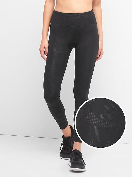 Gap Women Gfast High Rise Sculpt Compression Leggings - Black Camo