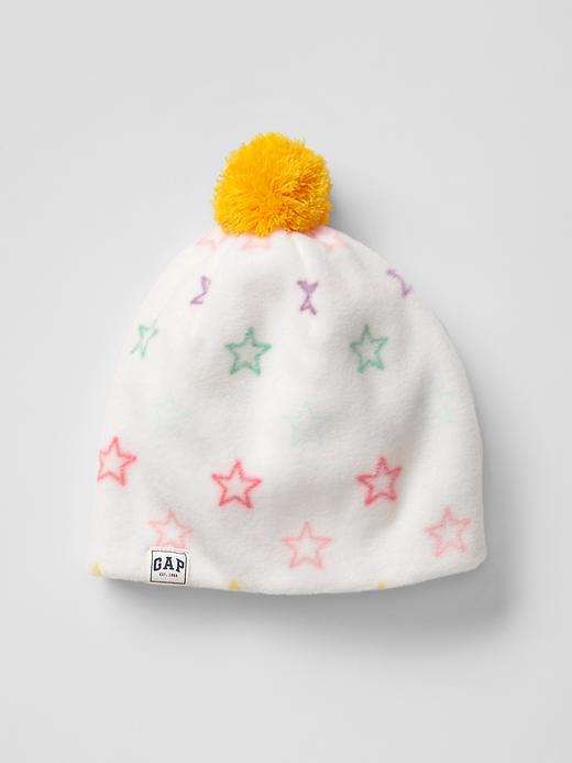 Gap Pro Fleece Pom Pom Printed Beanie - Yellow Sundown