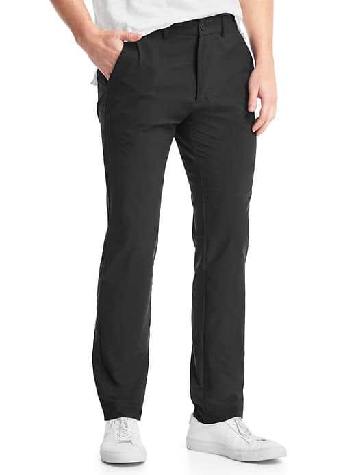 Gap Performance Slim Fit Khakis - True Black