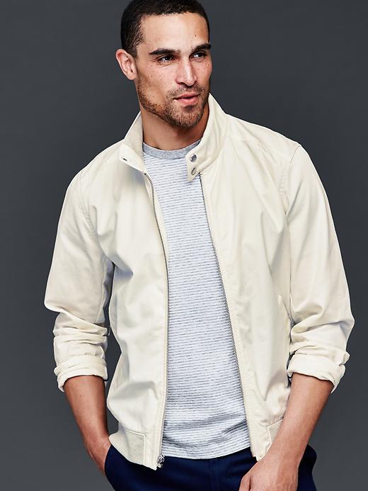 Gap Men Cotton Harrington Jacket - Snow Cap
