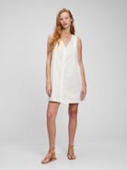V-neck Button-front Dress