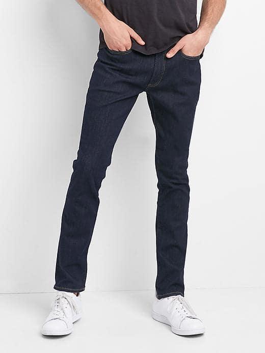 Gap Men Washwell Skinny Jeans Stretch - Resin Rinse