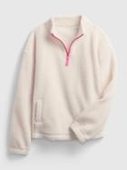 Kids Sherpa Quarter-zip Sweater