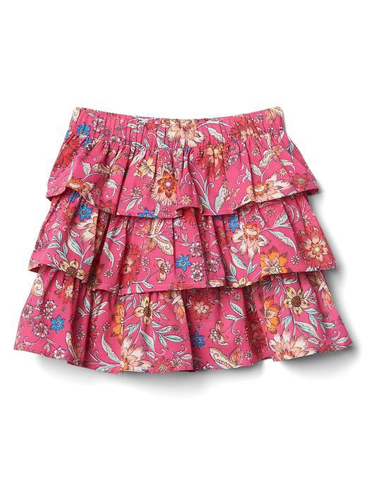 Gap Floral Ruffle Skirt - Pink Floral