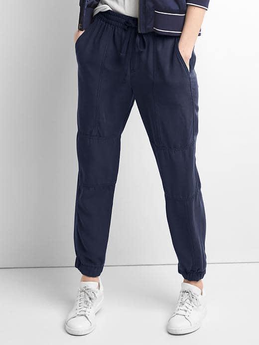 Gap Tencel Seamed Joggers - Dark Night