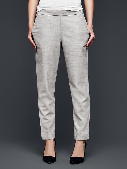 Gap Women Flannel Joggers - Heather Grey