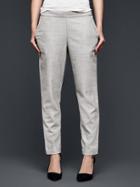Gap Women Flannel Joggers - Heather Grey