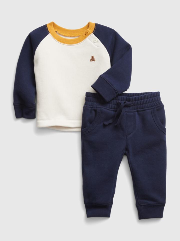 Baby Organic Cotton Raglan Outfit Set
