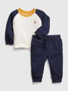 Baby Organic Cotton Raglan Outfit Set