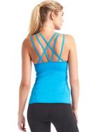 Gap Women Gapfit Interlace Back Tank - Dynamic Blue