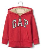Gap Cozy Logo Zip Hoodie - Modern Red