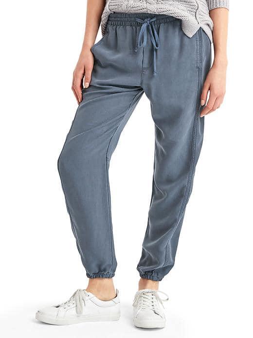 Gap Tencel Side Panel Joggers - Equinox Blue