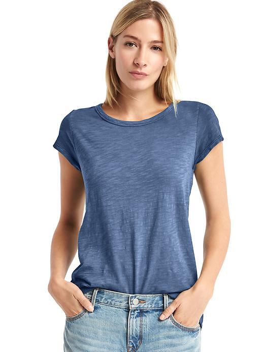 Gap Slub Hi Lo Tee - Comet Blue