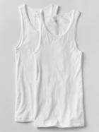Gap Men Ribbed Tank 2 Pack - Optic White