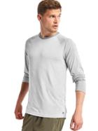 Gap Men Aeromesh Crewneck Long Sleeve T Shirt - White
