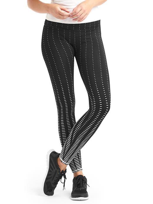 Gap Women Gfast Winterbrush Gradient Print Leggings - True Black