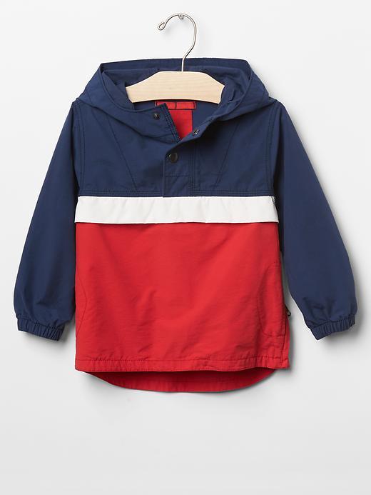 Gap Americana Colorblock Anorak - Comet Blue