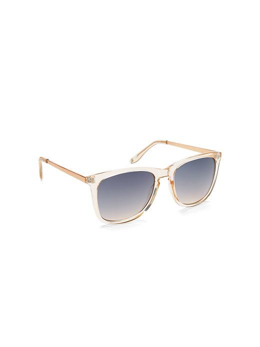 Gap Women Square Sunglasses - Cream