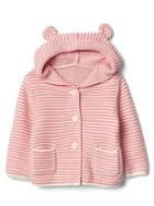 Gap Bear Sweater Hoodie - Pink Stripe
