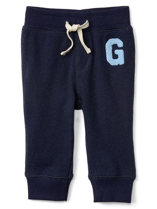 Gap Sherpa Logo Terry Pants - Dark Night