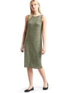 Gap Women Softspun Marled Midi Dress - Black Moss