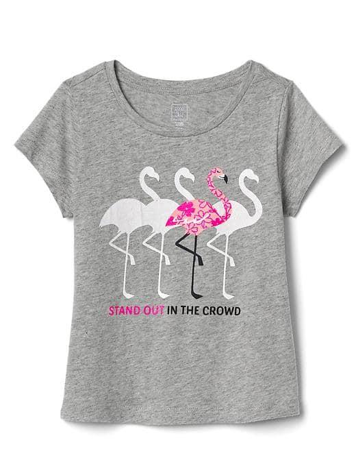 Gap Boardwalk Graphic Short Sleeve Tee - Flamingo