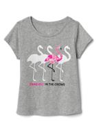 Gap Boardwalk Graphic Short Sleeve Tee - Flamingo
