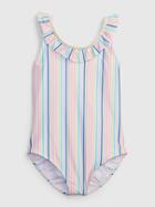 Kids Recycled Ruffle Swim One-piece