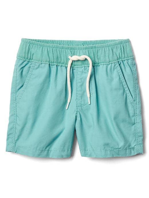 Gap Poplin Pull On Shorts - Teal