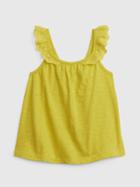 Toddler Eyelet Flutter Tank Top