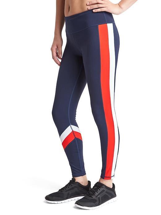 Gap Women Gapfit Blackout Technology Gfast Colorblock Leggings - True Indigo