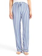Gap Women Piping Sleep Pants - Rose Blue Stripe