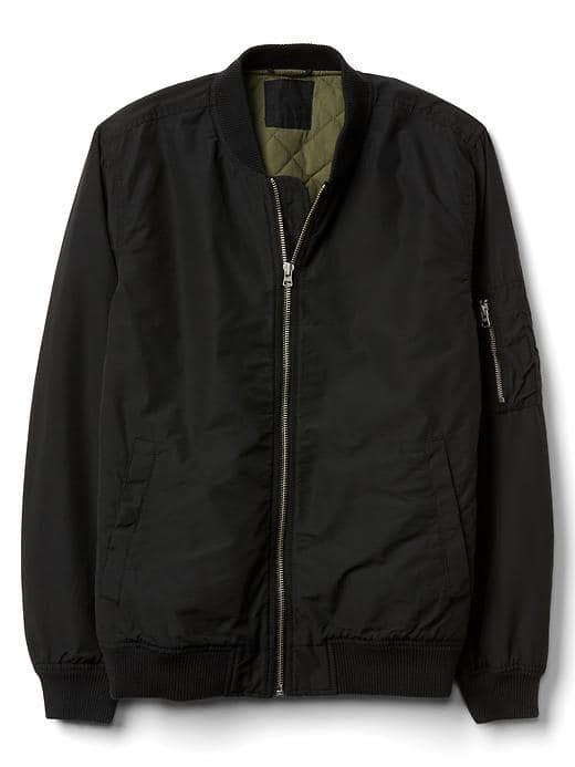 Gap Men Classic Bomber Jacket - Moonless Night